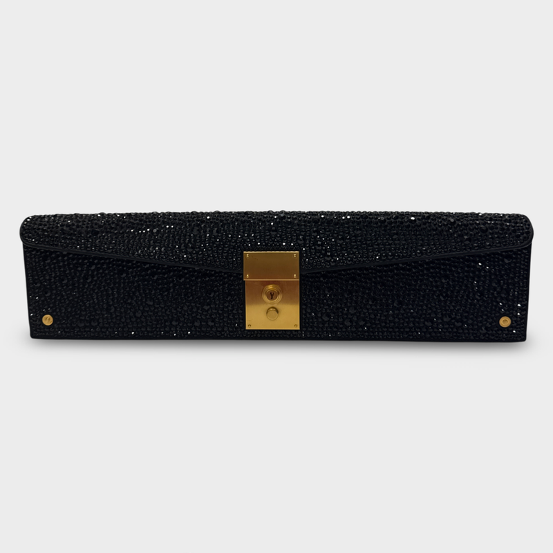 Thom Browne Women's rhinestone Black Limousine Mrs. Thom Clutch Bag