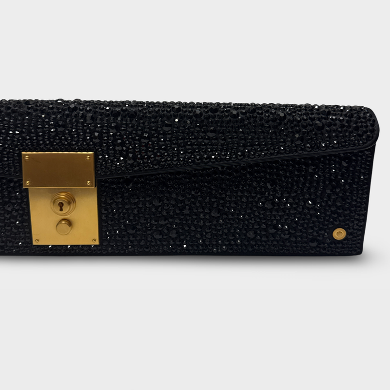 Thom Browne Women's rhinestone Black Limousine Mrs. Thom Clutch Bag