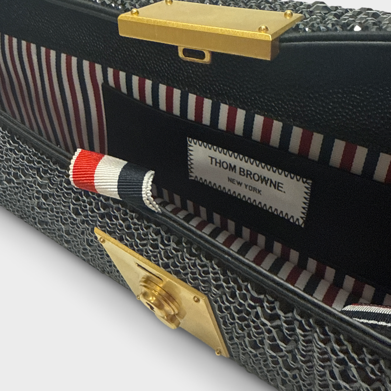 Thom Browne Women's rhinestone Black Limousine Mrs. Thom Clutch Bag