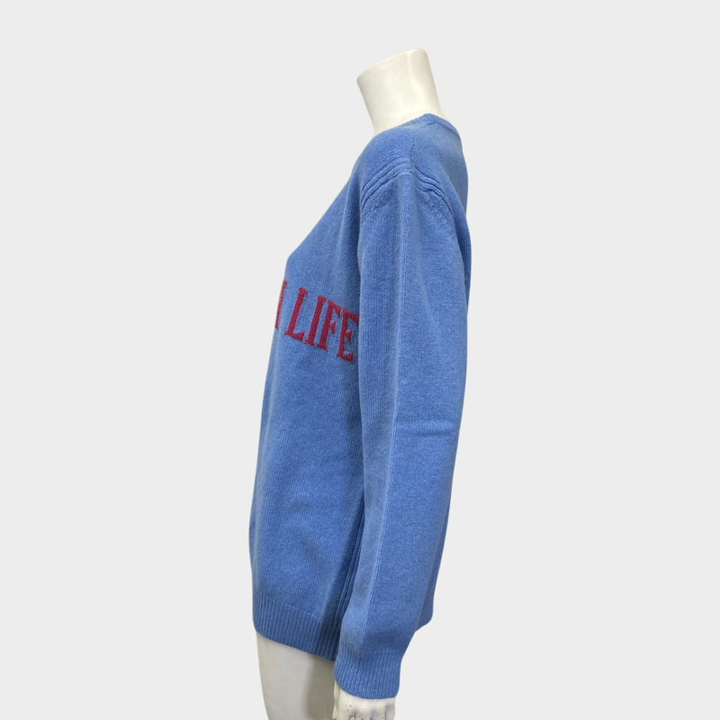Alberta Ferretti women's blue 'Bohemian Life' jumper