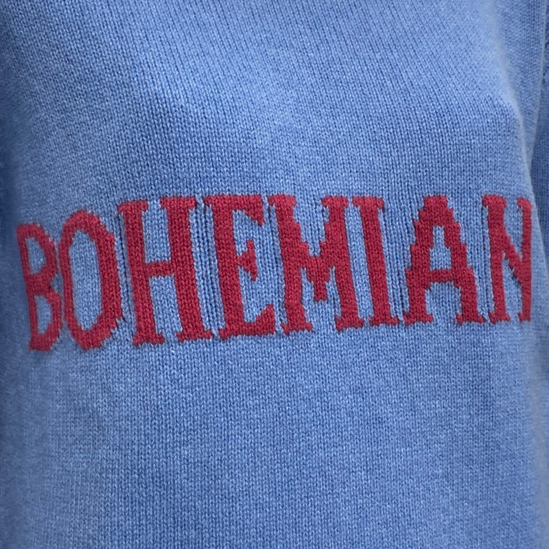 Alberta Ferretti women's blue 'Bohemian Life' jumper