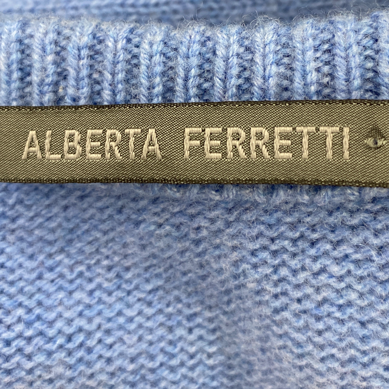 Alberta Ferretti women's blue 'Bohemian Life' jumper