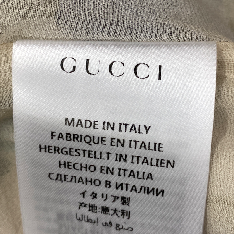 Gucci women's ecru and blue floral print silk maxi dress