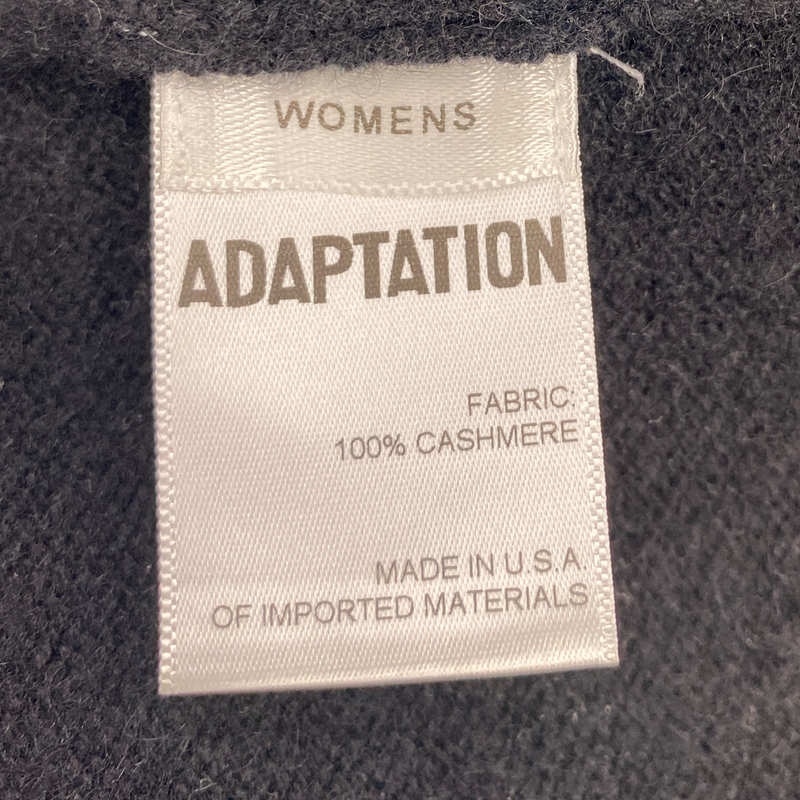 Adaptation women's black cashmere palm print cardigan