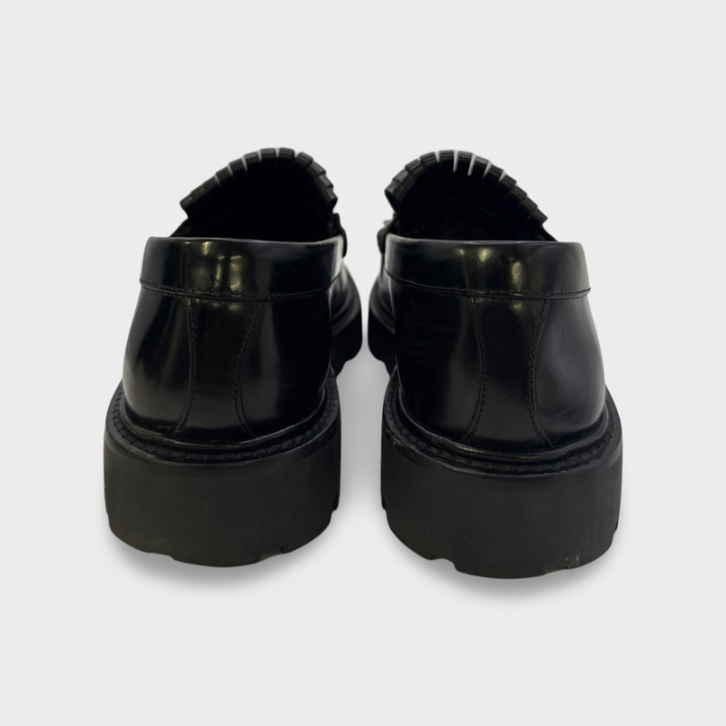 Celine Women's Black leather Loafers