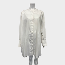Celine women's white oversized cotton shirt