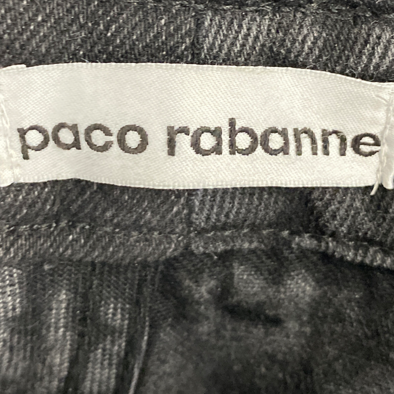 Paco Rabanne women's black straight leg jeans