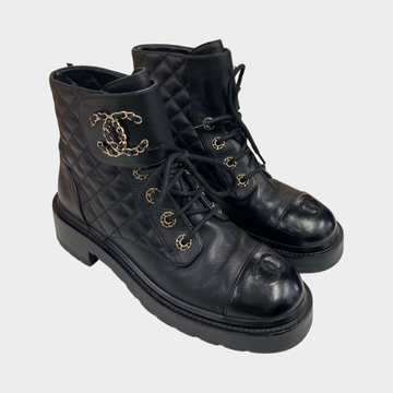 Chanel calfskin boots shop