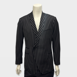 Haider Ackermann Men's Black and White stripe wool Blazer