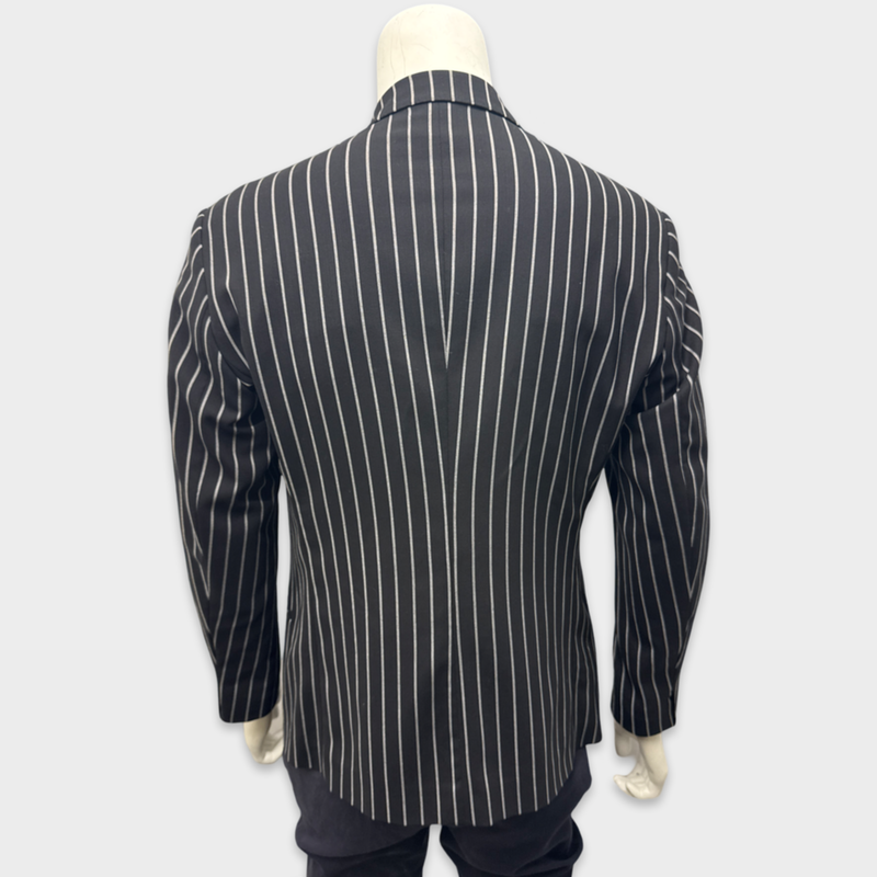 Haider Ackermann Men's Black and White stripe wool Blazer