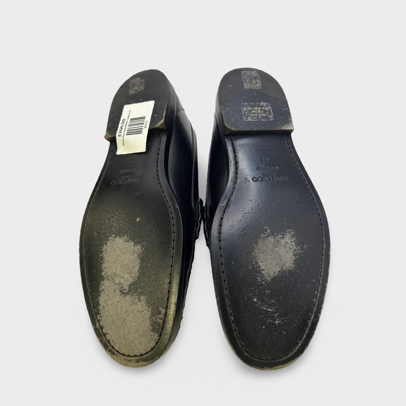 Jimmy Choo Men's Brown and Black pony hair leather Loafers