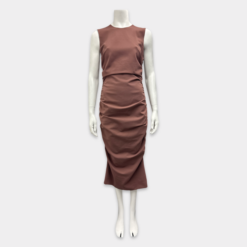 Dolce&Gabbana Women's Brown Ruched Dress