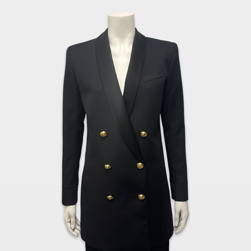 Balmain x H&M Women's Black double-breasted Blazer