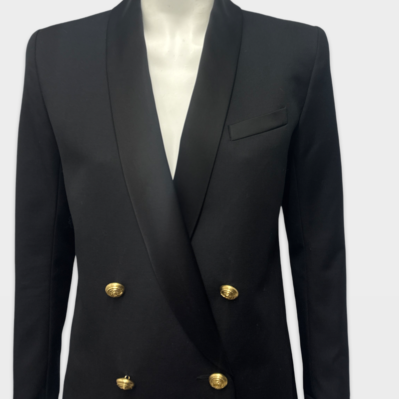 Balmain x H&M Women's Black double-breasted Blazer