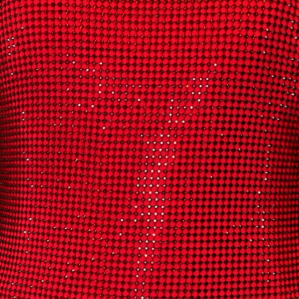 Ralph Lauren women's red viscose belted beaded maxi dress