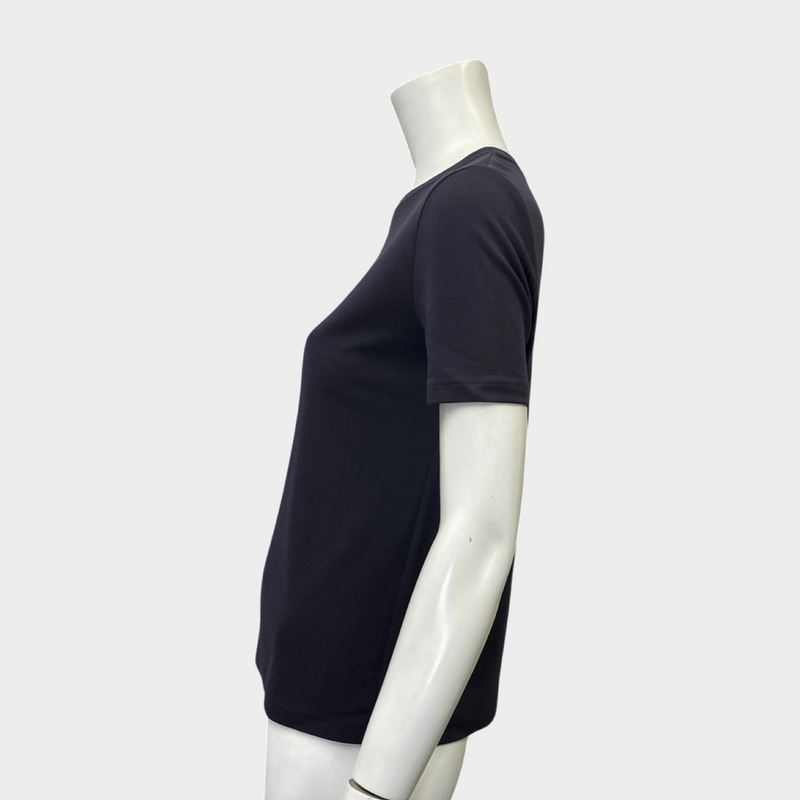 Hermes women's plum navy cotton top