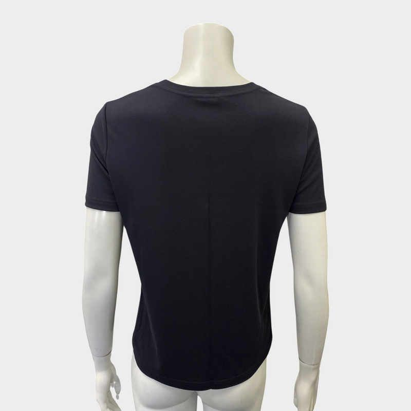 Hermes women's plum navy cotton top