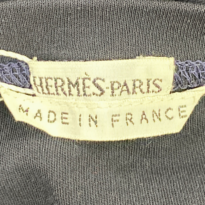 Hermes women's plum navy cotton top