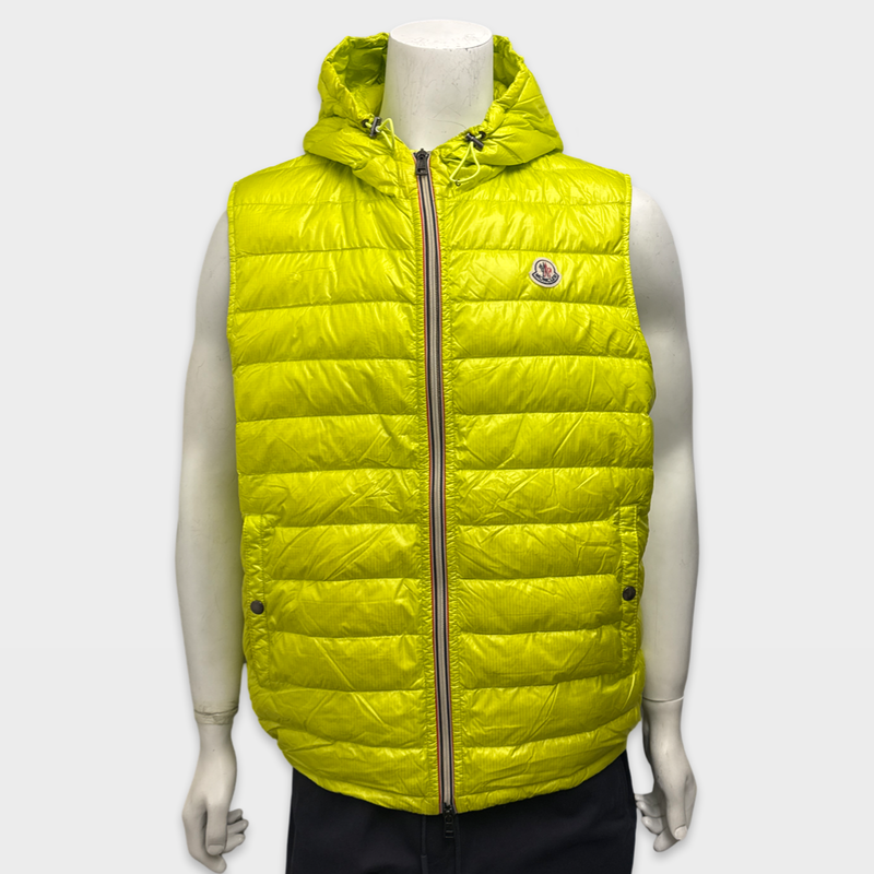 Moncler Men's Neon Yellow Vest