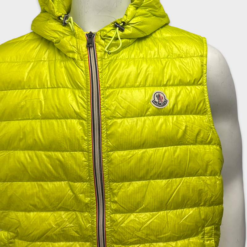 Moncler Men's Neon Yellow Vest