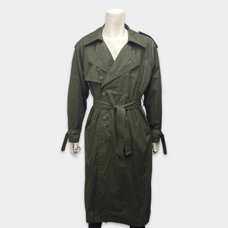 Yves Saint Laurent Men's vintage Olive Green Trench Coat