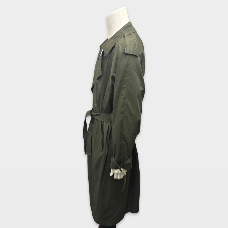 Yves Saint Laurent Men's vintage Olive Green Trench Coat