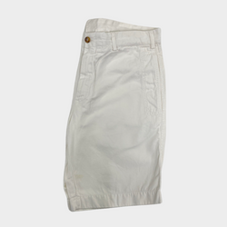 Loro Piana men's white cotton shorts