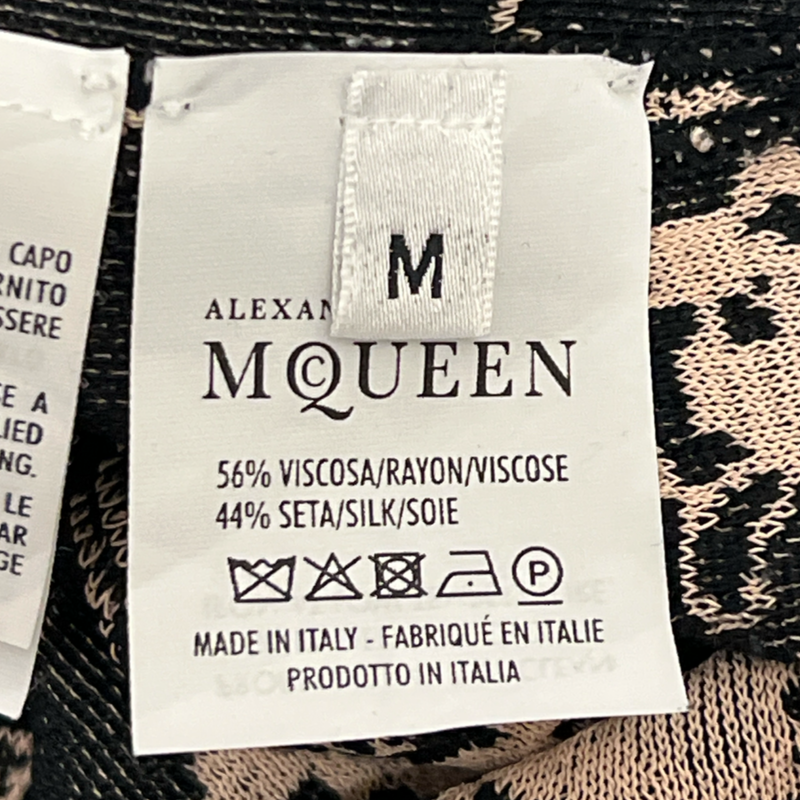 Alexander McQueen Pink and Black Lace Dress