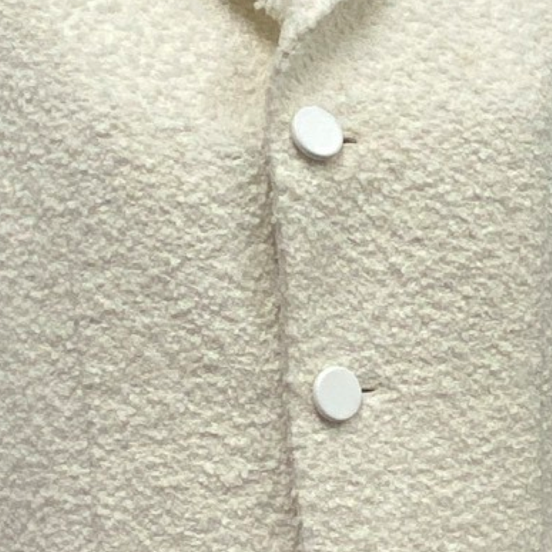 Bottega Veneta women's ecru jacket with raw edges