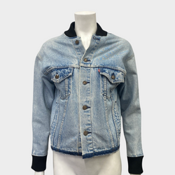 Levi's x ReDone women's blue denim jacket with patchwork lining