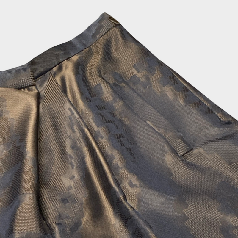Giorgio Armani women's brown trousers with front pleats