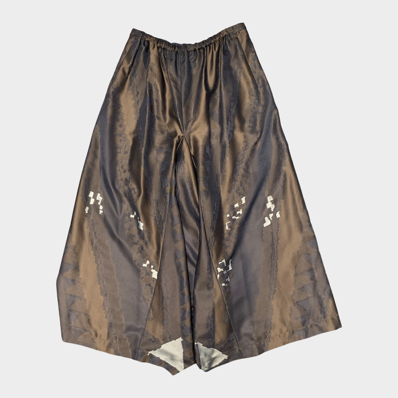 Giorgio Armani women's brown trousers with front pleats