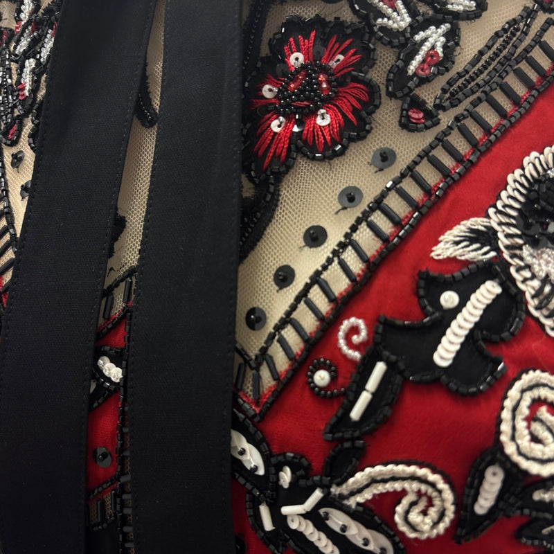 Elie Saab multicoloured sequined mini dress