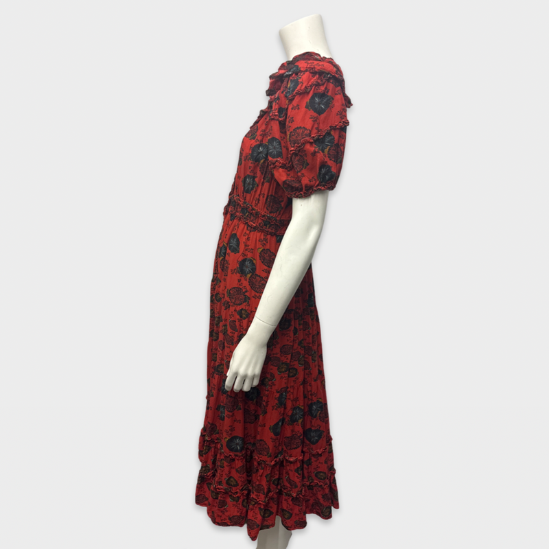 Ulla Johnson Red floral print cotton Dress