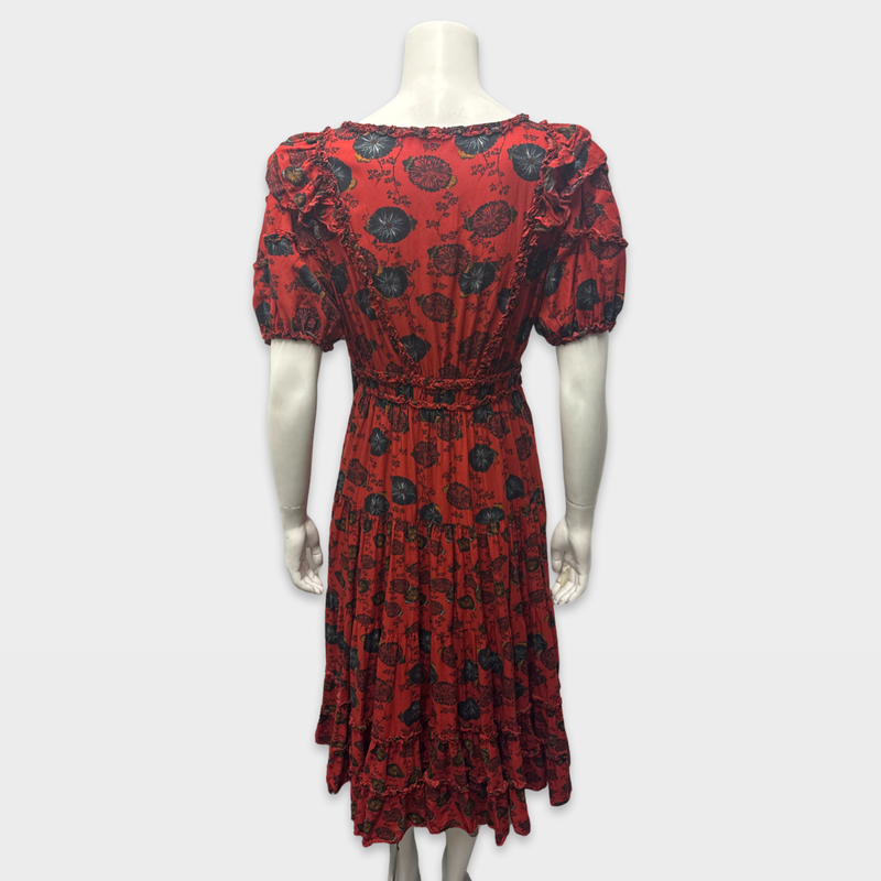 Ulla Johnson Red floral print cotton Dress