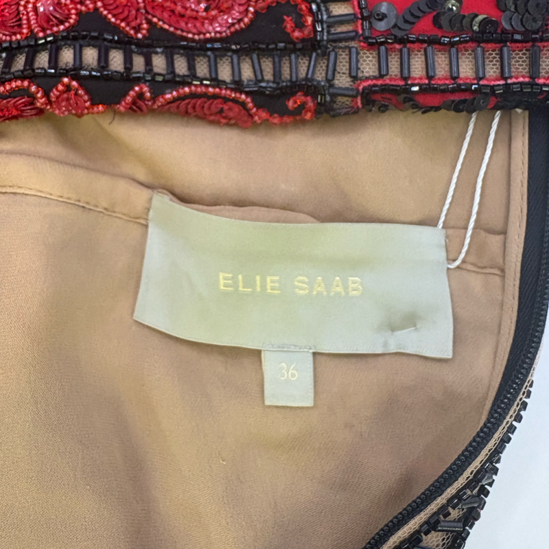 Elie Saab multicoloured sequined mini dress