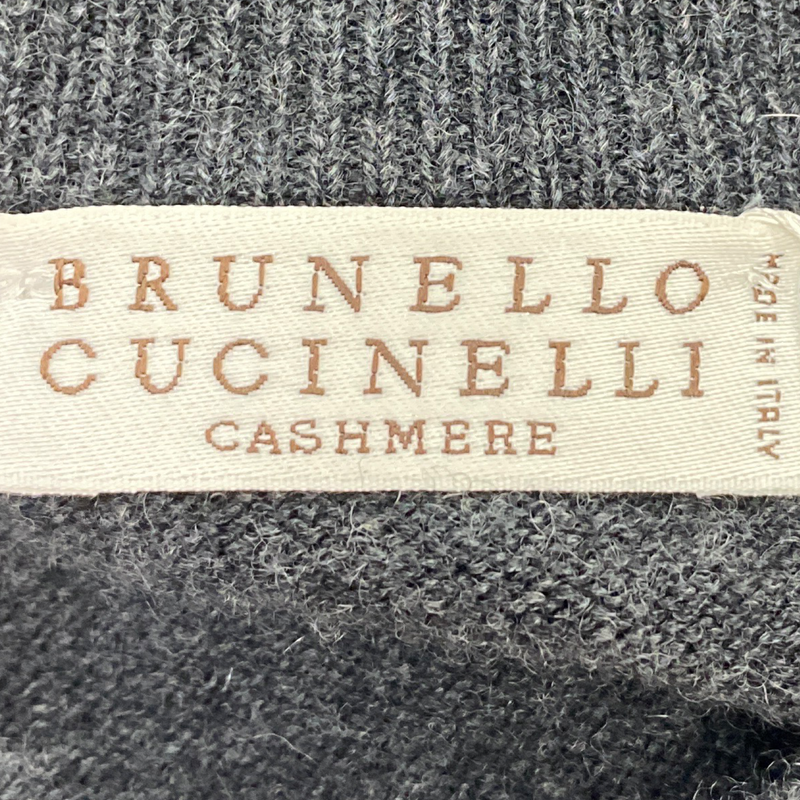 Brunello Cucinelli women's grey wool jumper with sequins