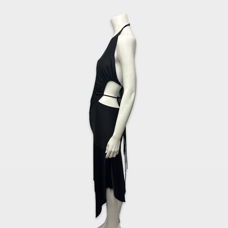 Alexandre Vauthier Black open back viscose Dress