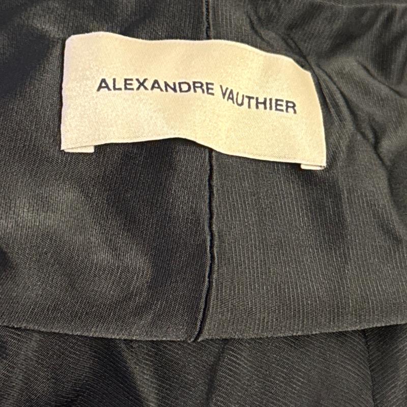 Alexandre Vauthier Black open back viscose Dress