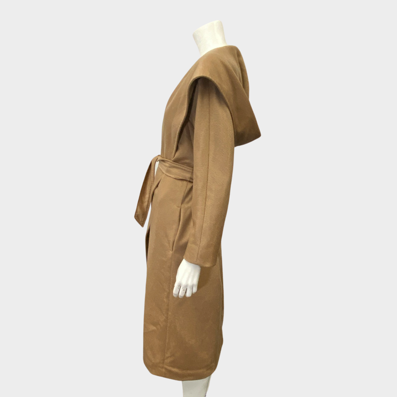 Max Mara Women's camel cashmere hooded coat