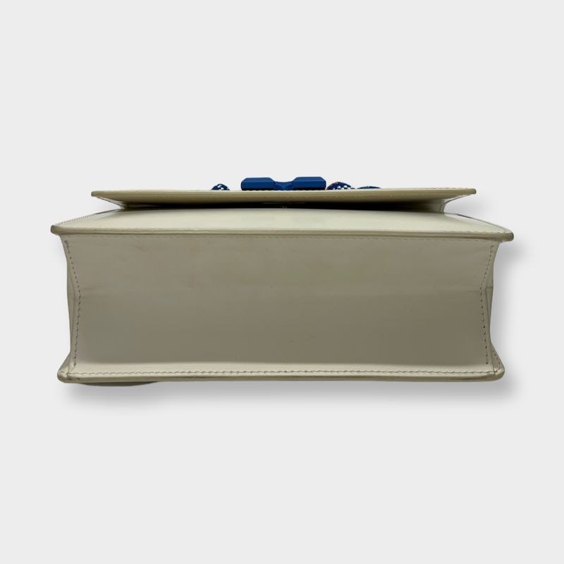 Valentino Women's Gold Crystal flower Clutch with Rhinestones