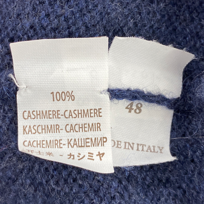 Brunello Cucinelli men's blue cashmere jumper