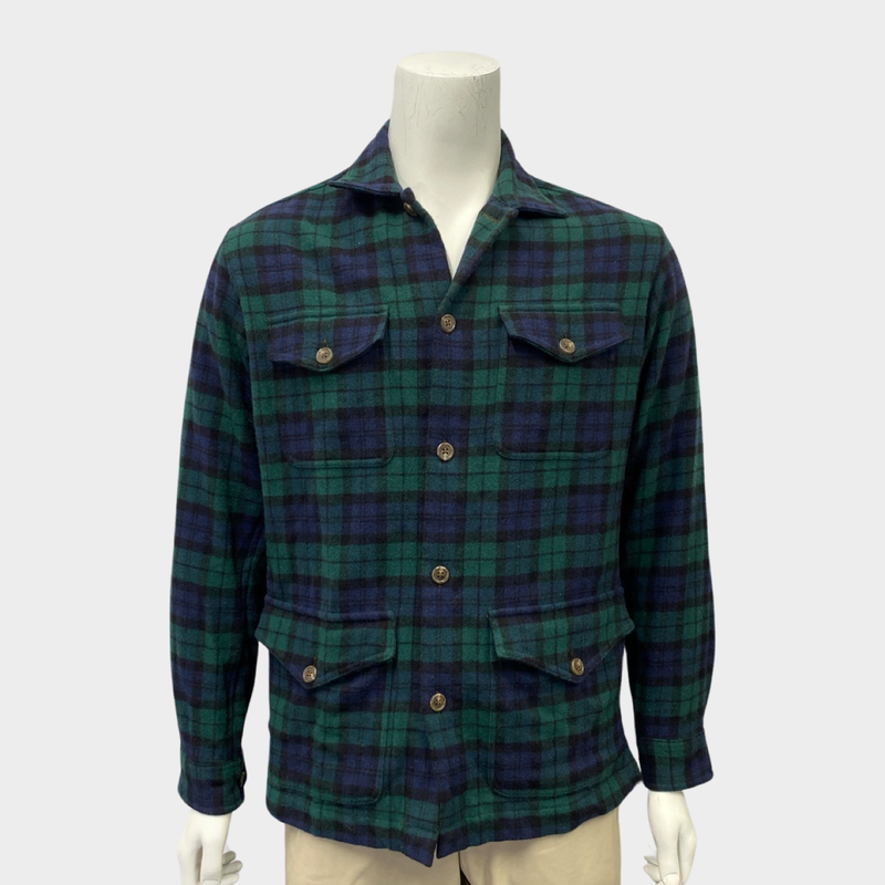 Polo Ralph Lauren men's navy & green check shirt