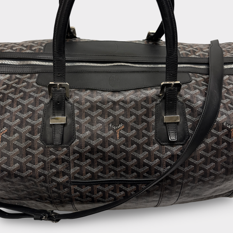 Goyard Boeing 55 Boston Leather Travel Bag