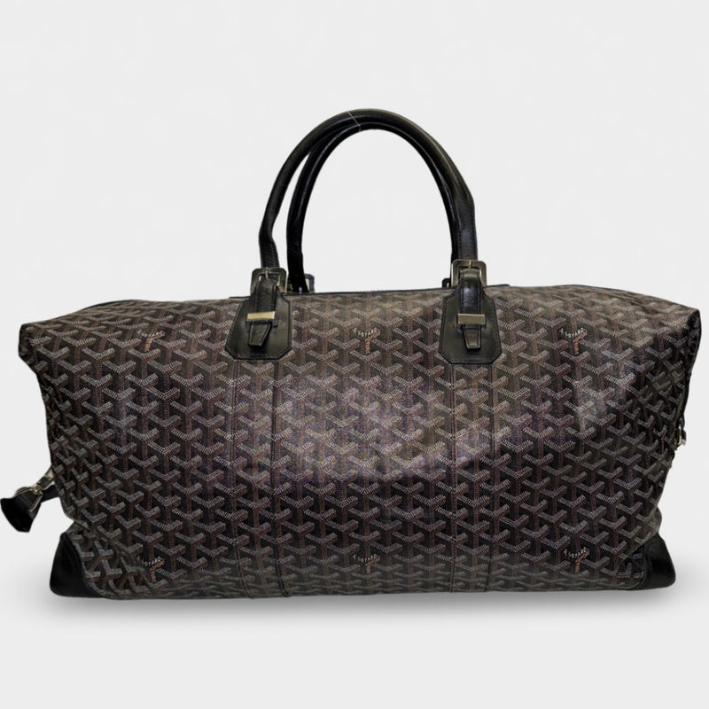 Goyard Boeing 55 Boston Leather Travel Bag