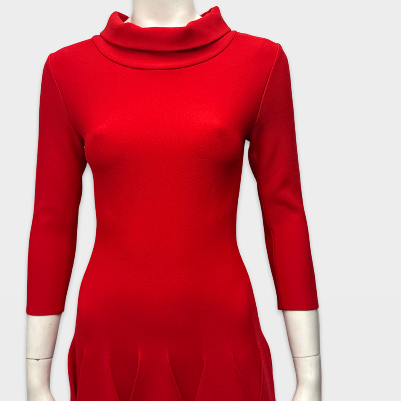 Alaia Red Viscose Dress