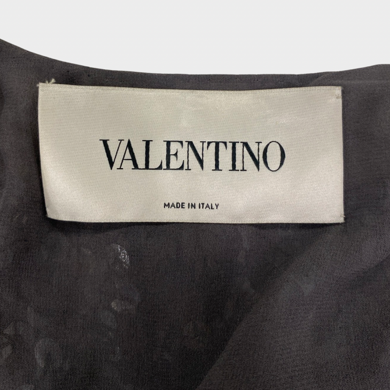 Valentino silver sequin mini dress