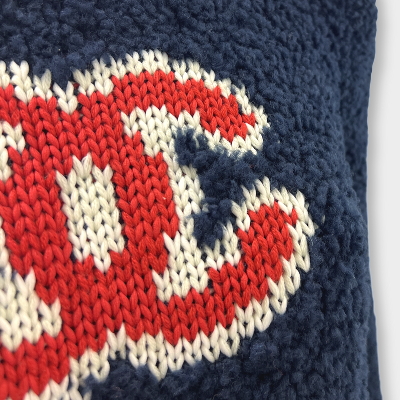 Chanel Women's CC Logo Navy Wool Jumper