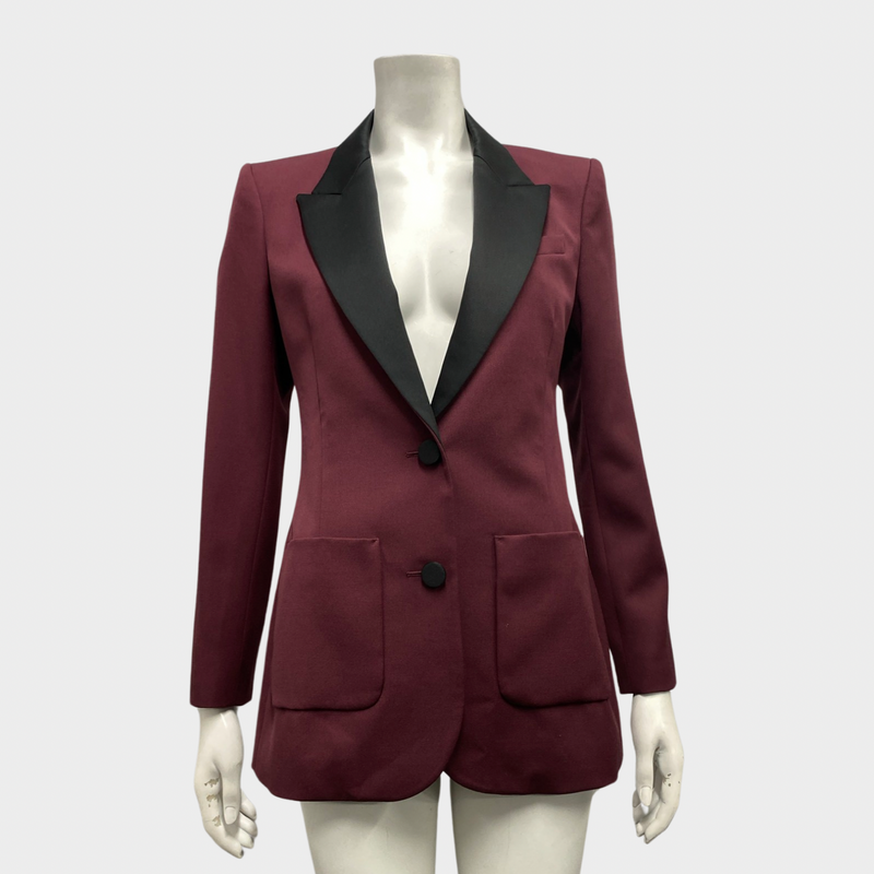 Racil women's burgundy suit set