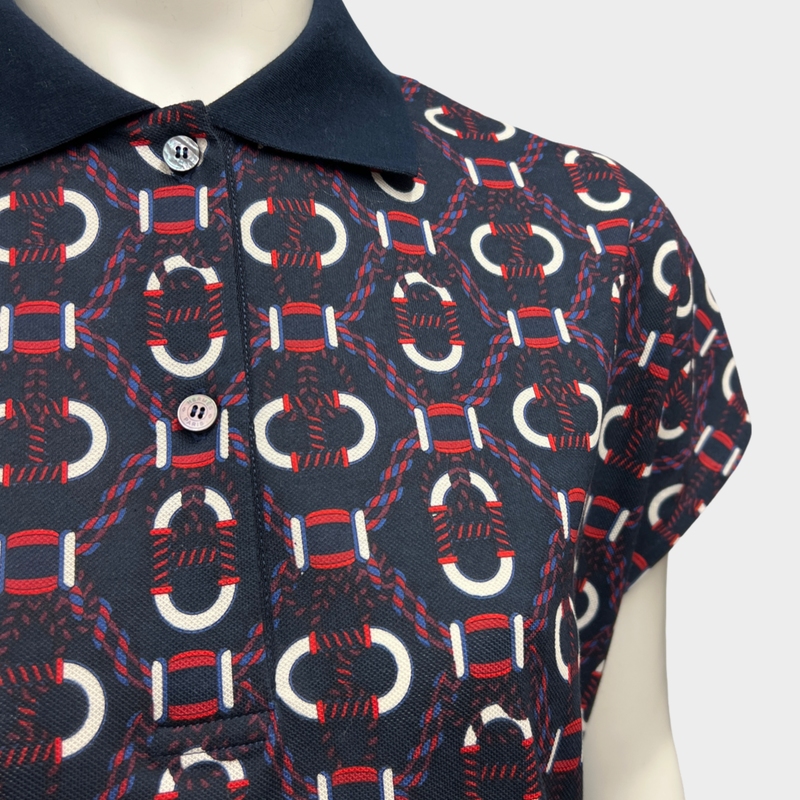 Hermès Women's Canoe Pattern Collar dress